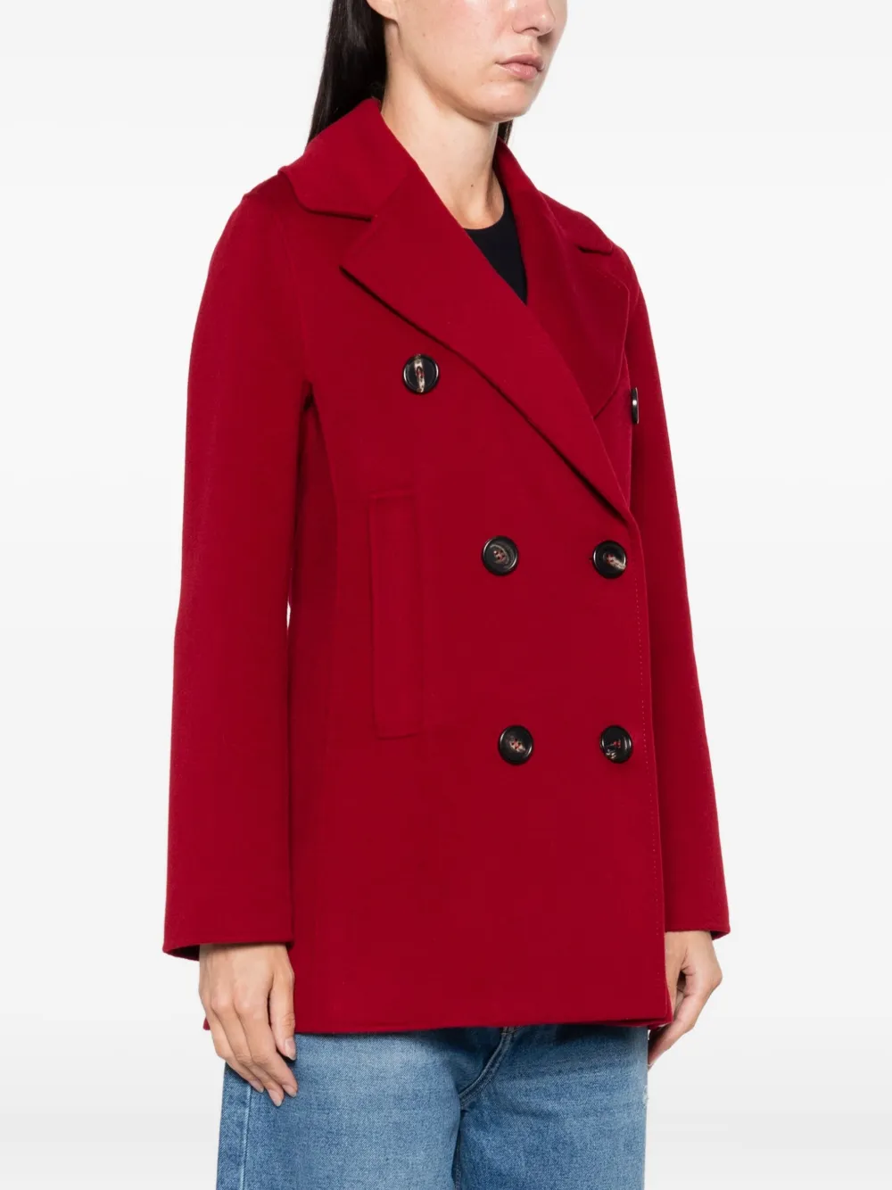 'S Max Mara double-breasted wool coat Rood