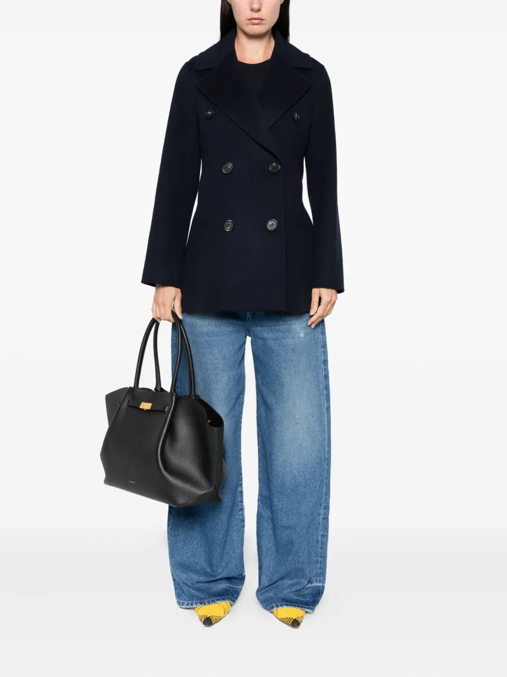 'S Max Mara double-breasted coat Blauw