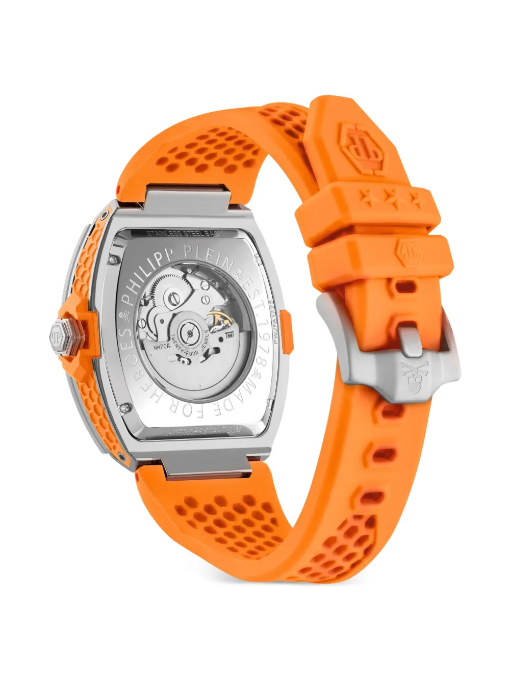 Philipp Plein The $keleton Frosted 44mm In Orange