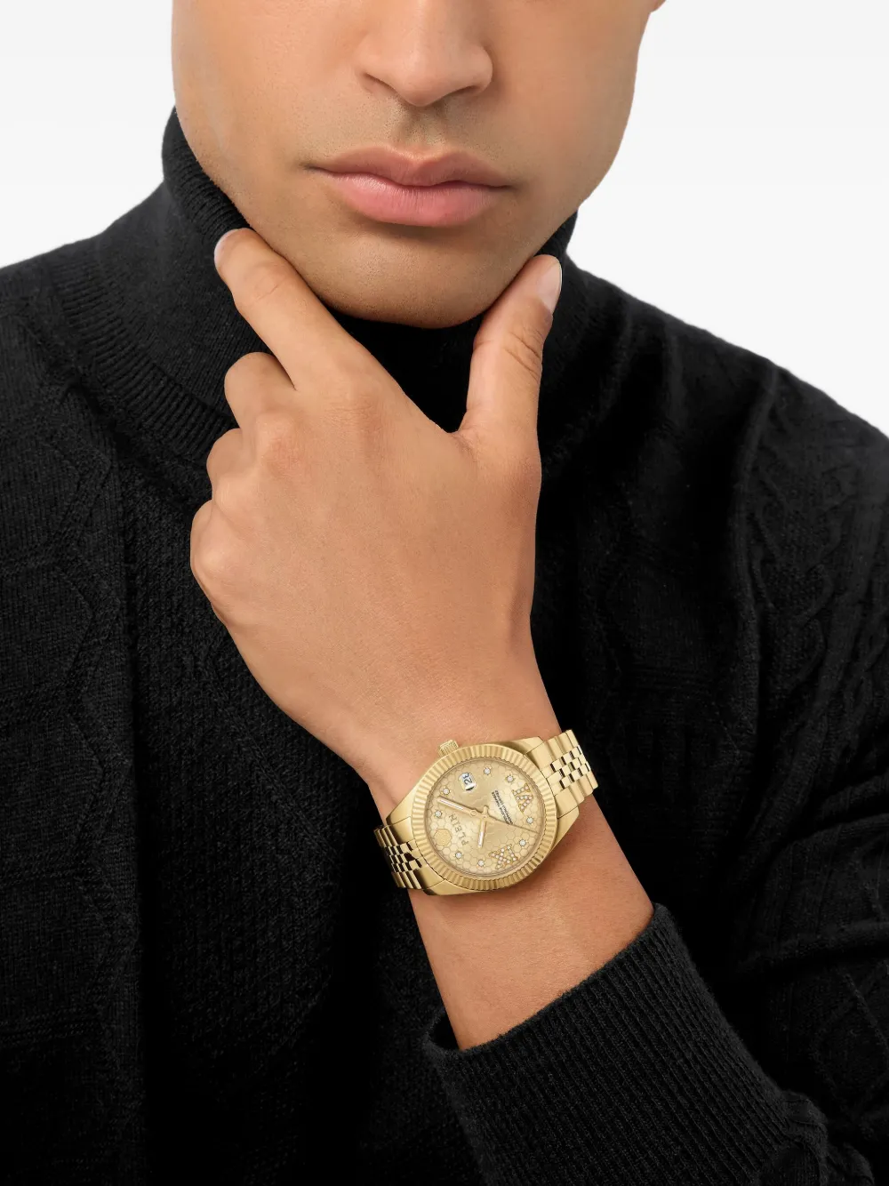 Philipp Plein Date Superlative 34 mm - Goud