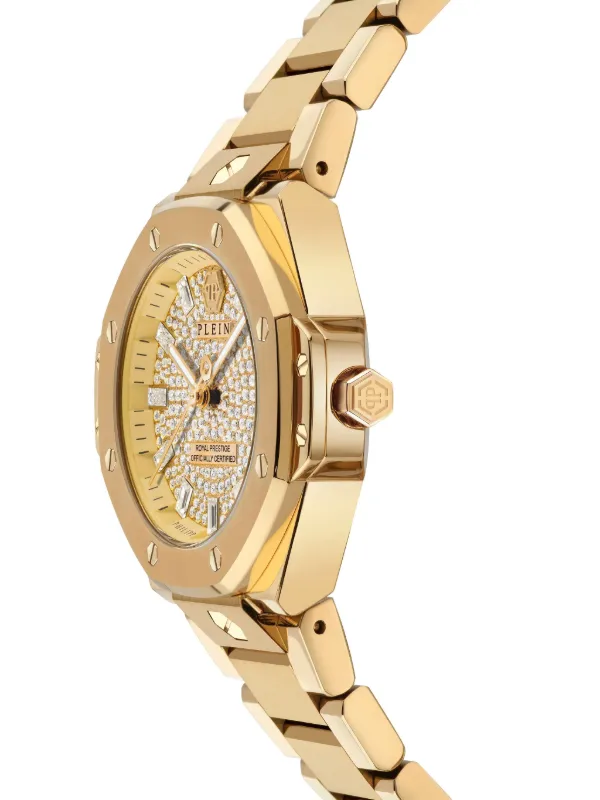 Philipp Plein Plein Royal Prestige Crystal Watch Womens Philipp Plein Royal Prestige 36mm | Gold | FARFETCH main image 4