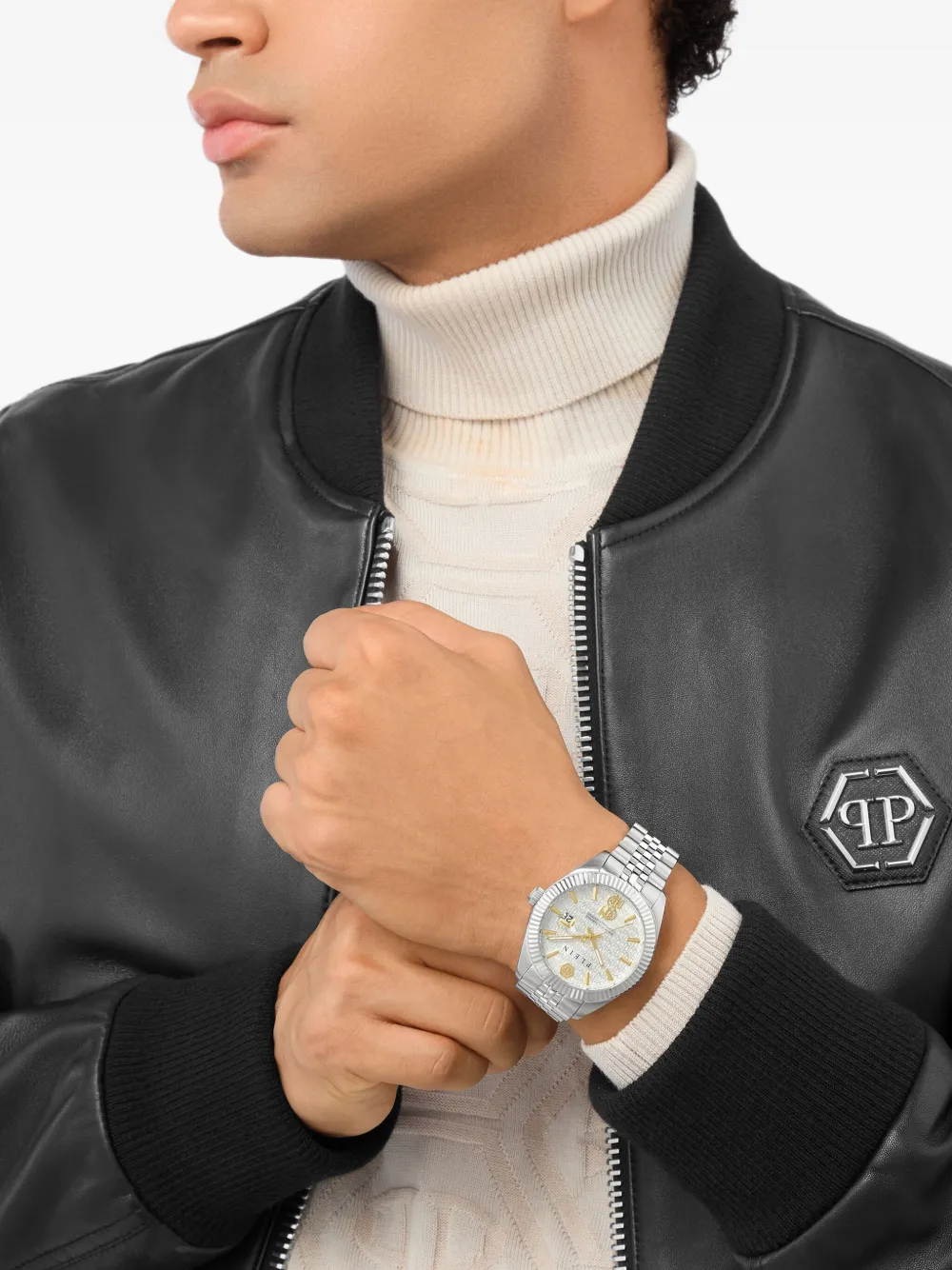 Philipp Plein New Date Superlative 41 mm - Zilver