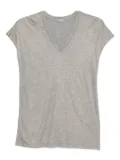 Herno metallic v-neck tee - Neutrals