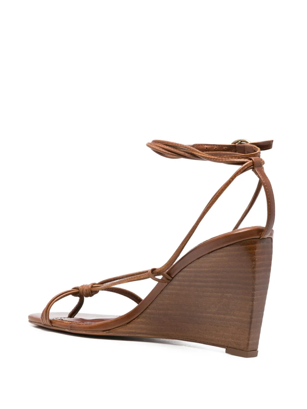 Ba&Sh 90mm Conny wedge sandals Brown