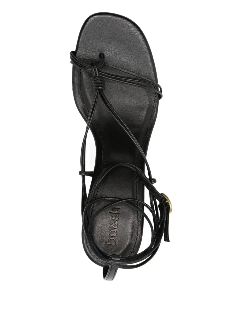 Ba&Sh 90mm Conny wedge sandals Black