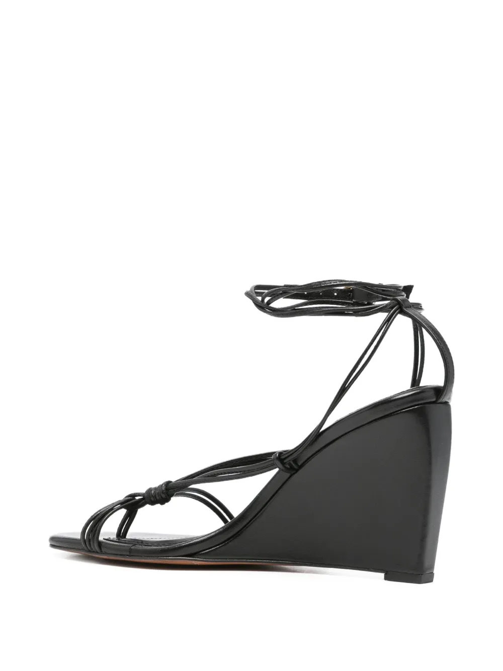 Ba&Sh 90mm Conny wedge sandals Black