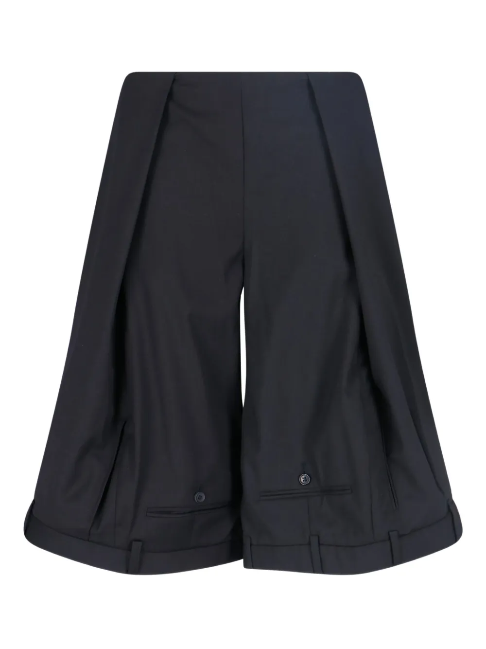 HODAKOVA pleat-detailed shorts | Black | Image 1