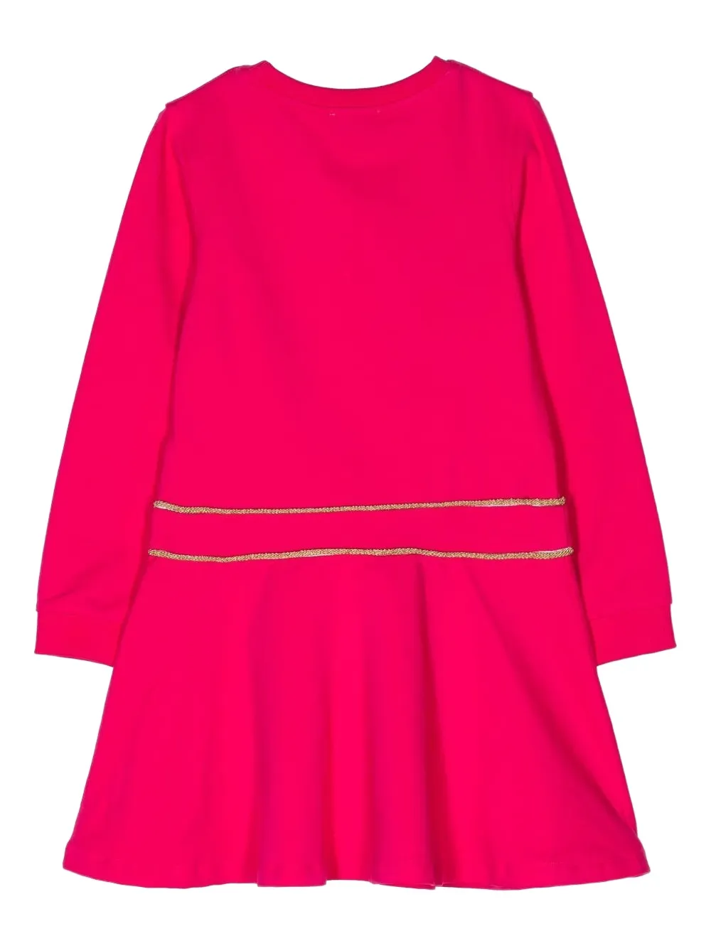 Moschino Kids embroidered dress Roze
