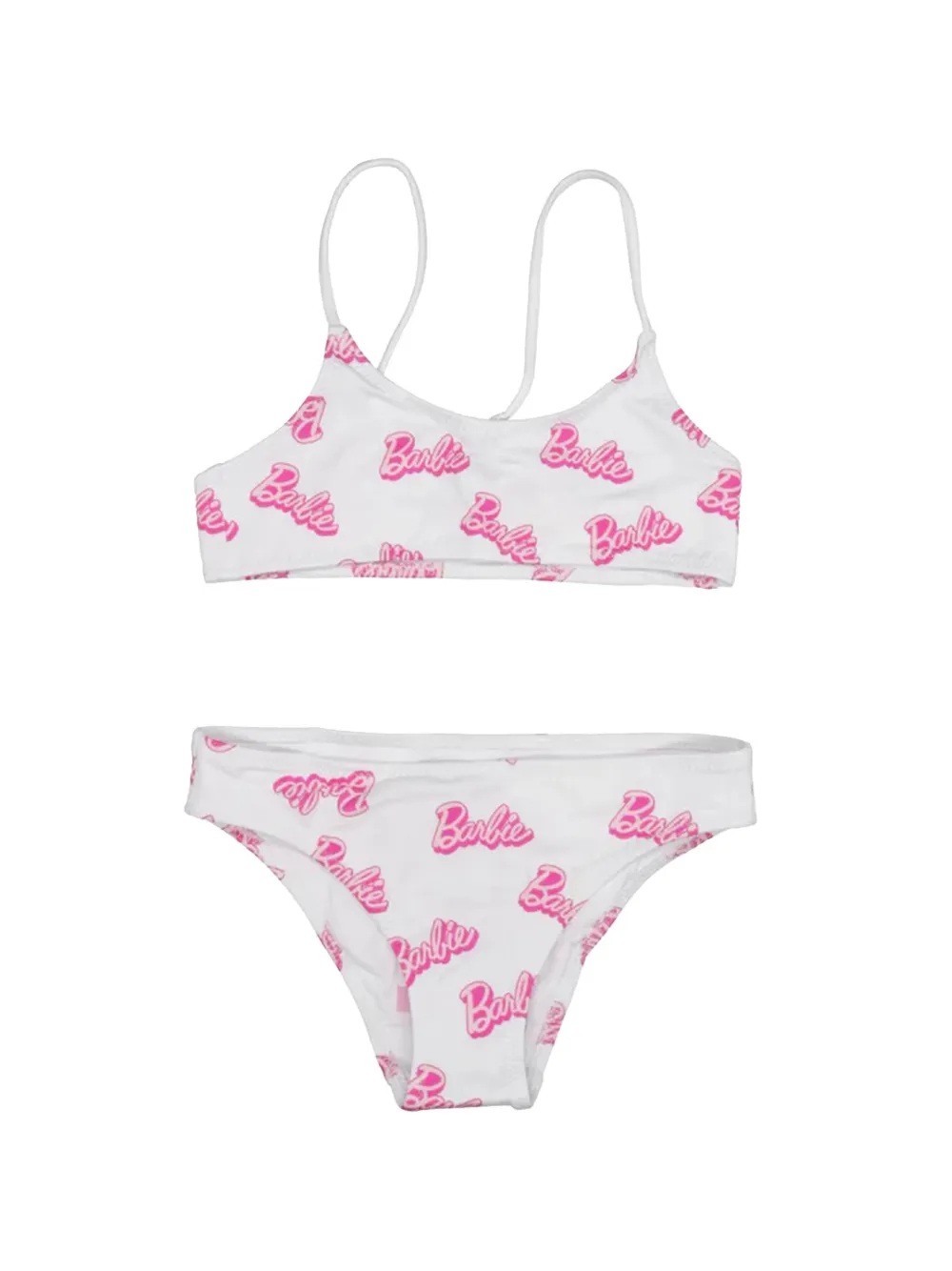 MC2 Saint Barth Kids print-detail bikini - Bianco