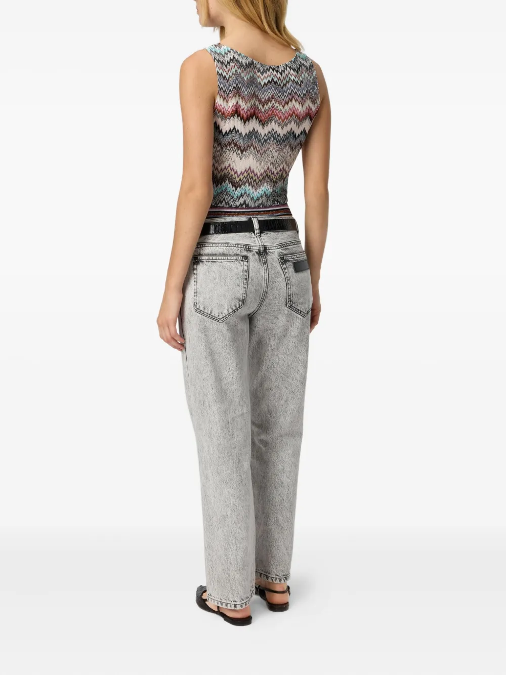 Missoni Mouwloze top Grijs