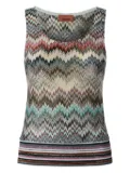 Missoni zigzag-pattern sleeveless top - Grey