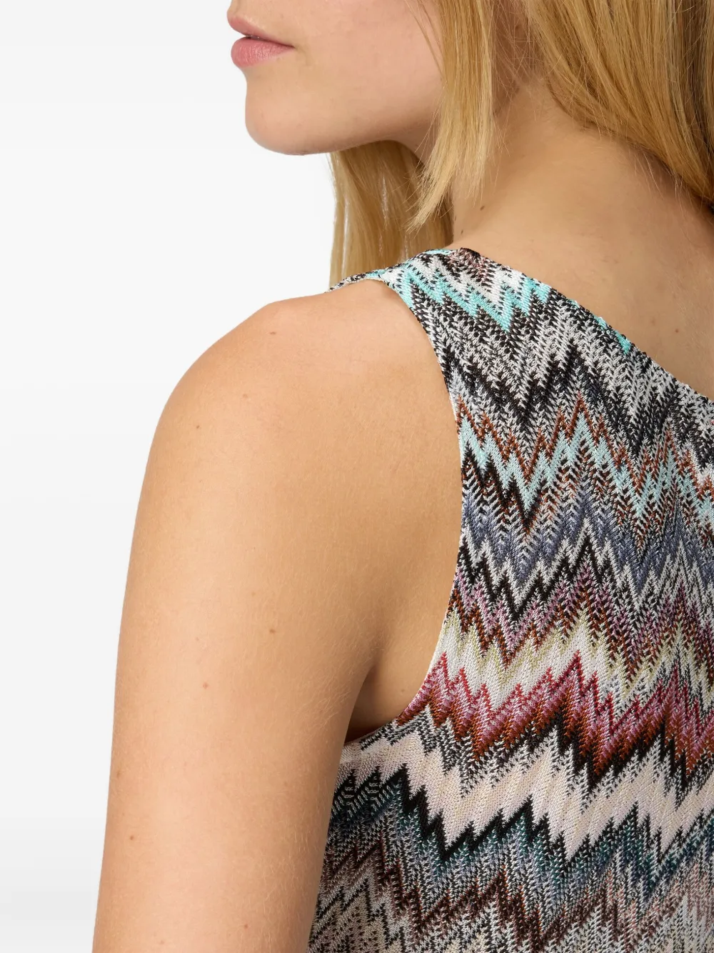 Missoni Mouwloze top Grijs
