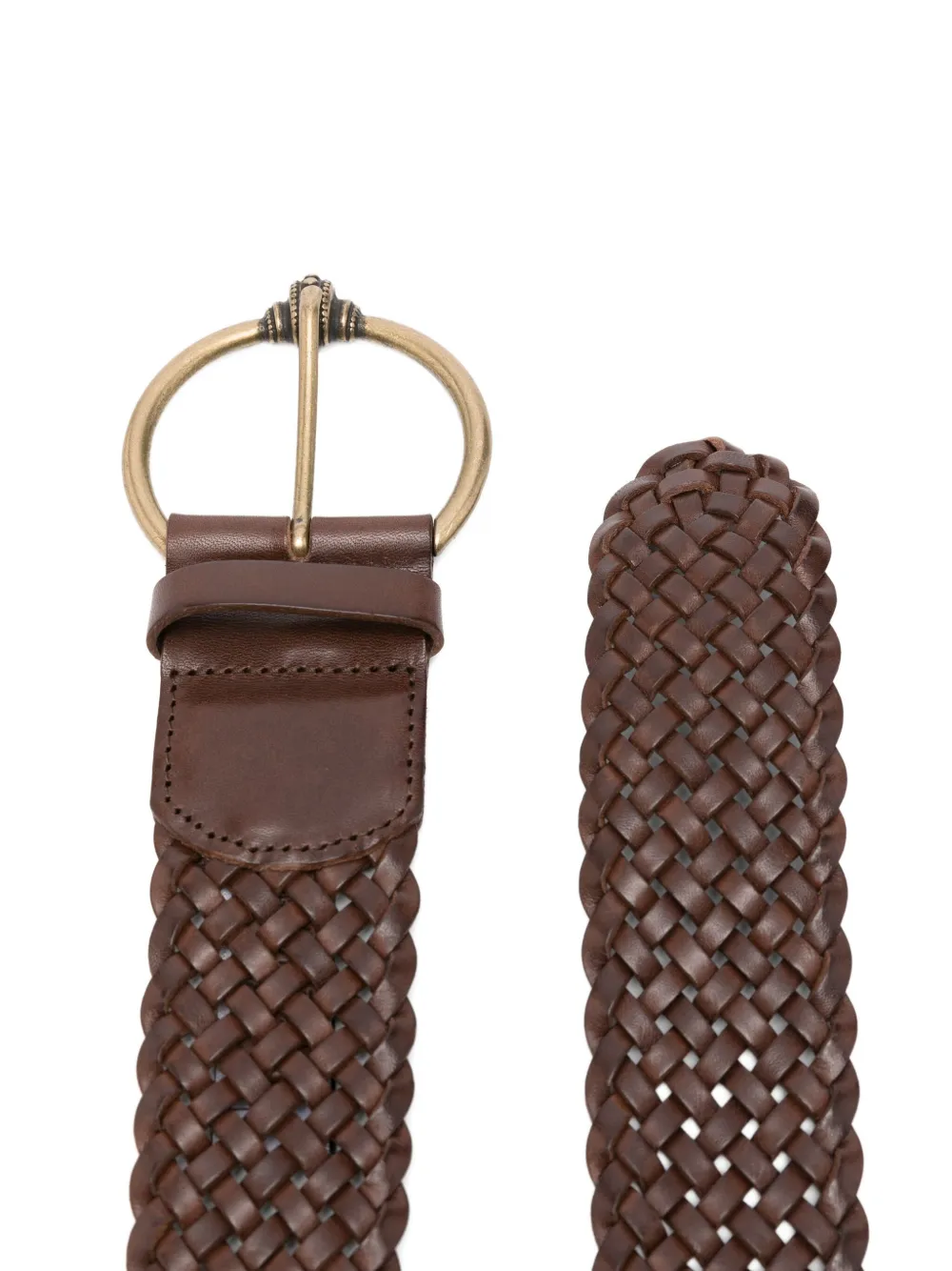 Ba&Sh Gevlochten riem Bruin