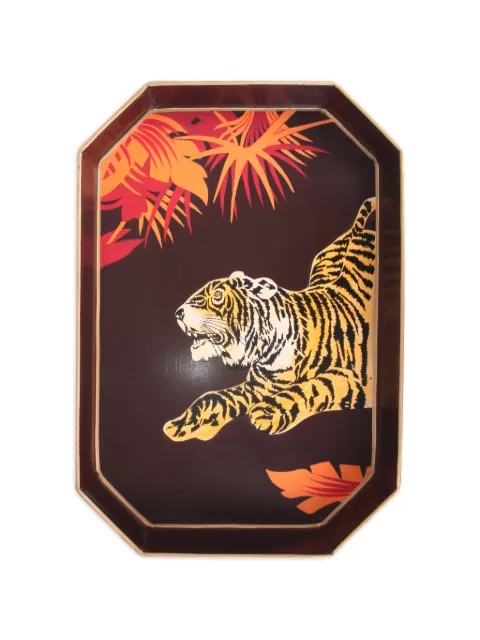 Les-Ottomans tiger-print tray