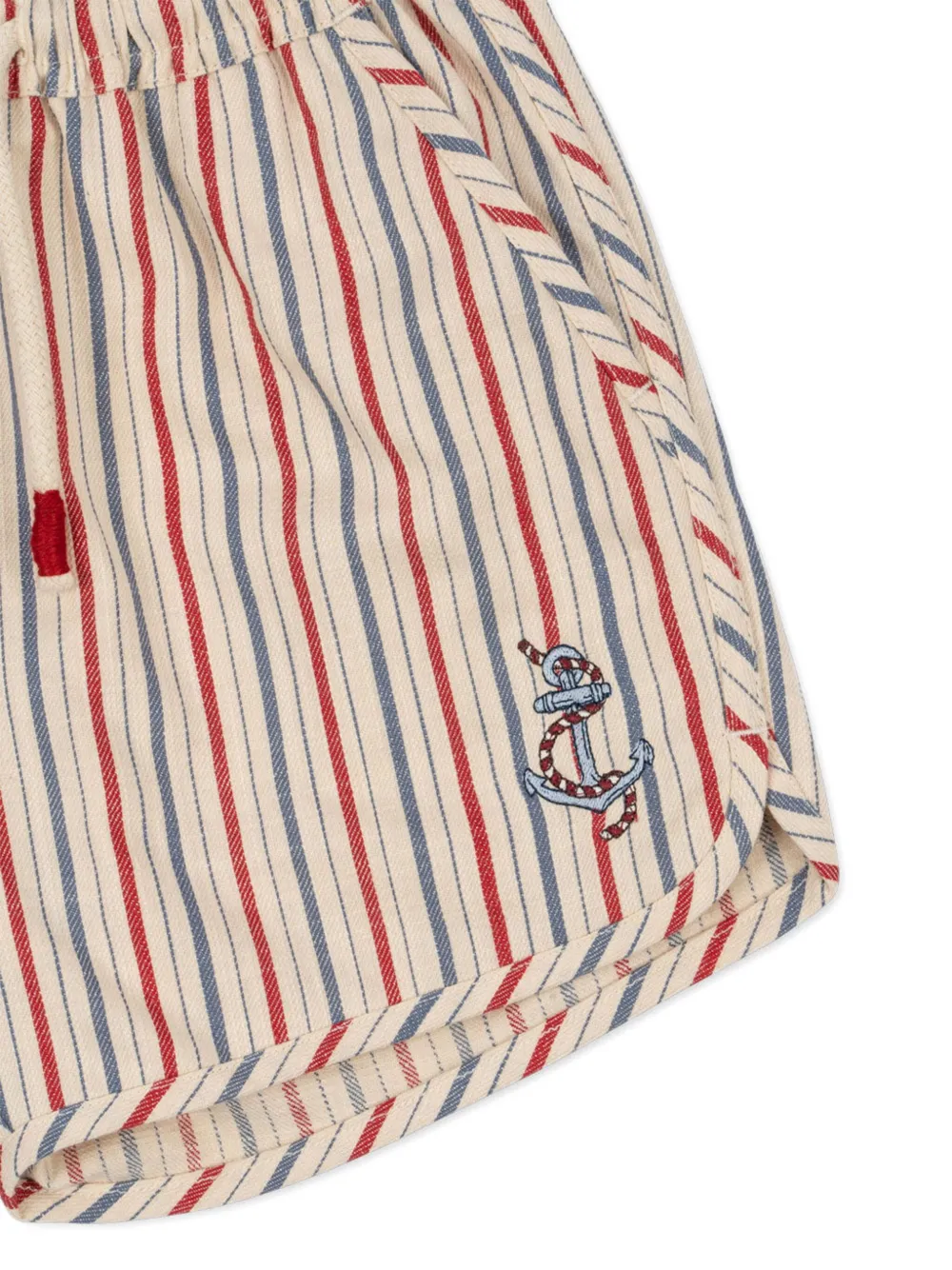 Konges Sløjd Gestreepte shorts Beige