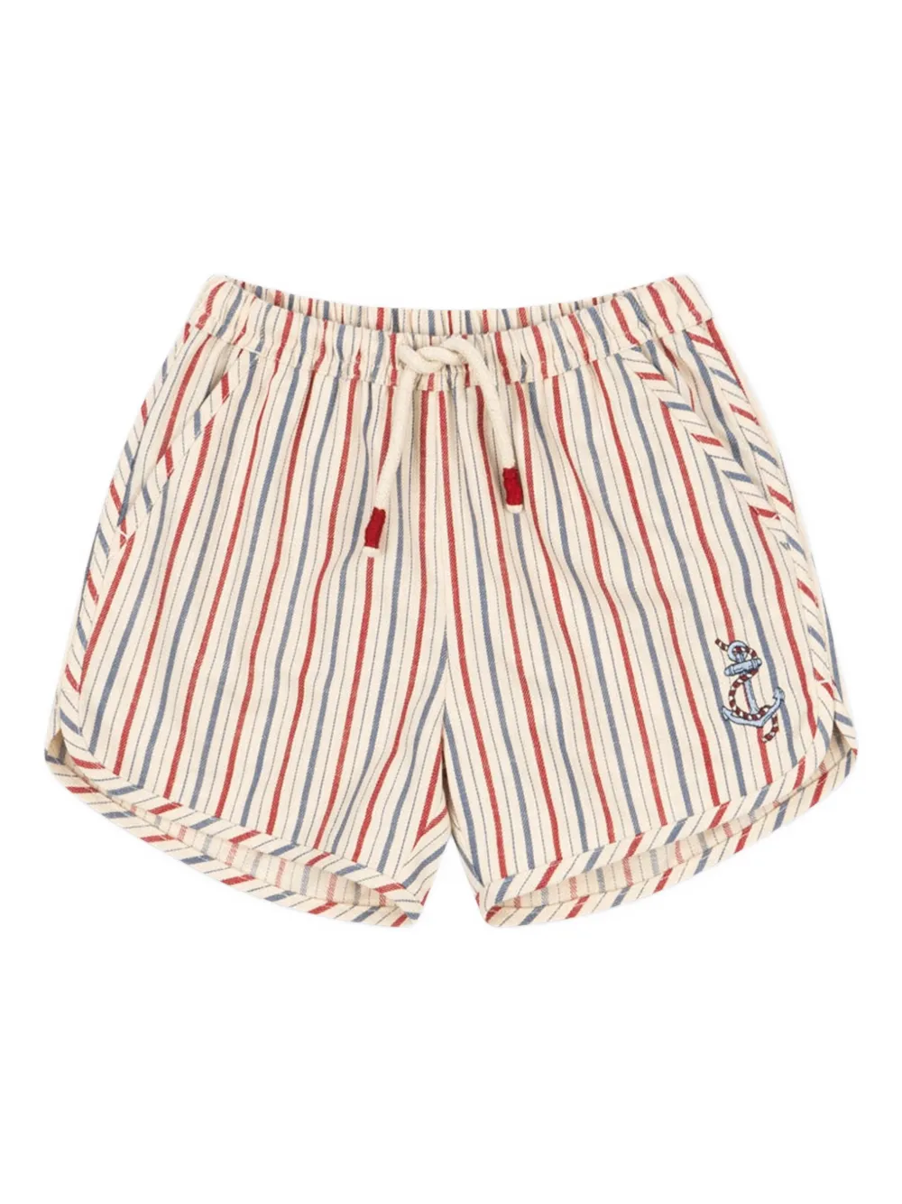 Konges Sløjd Gestreepte shorts Beige