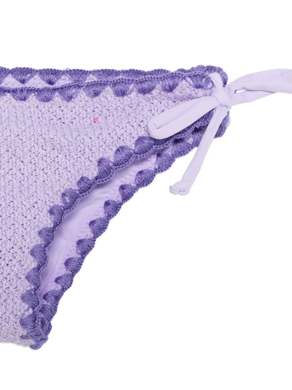  Mc2 Saint Barth Kids Bikini Con Parche Floral - Morado 