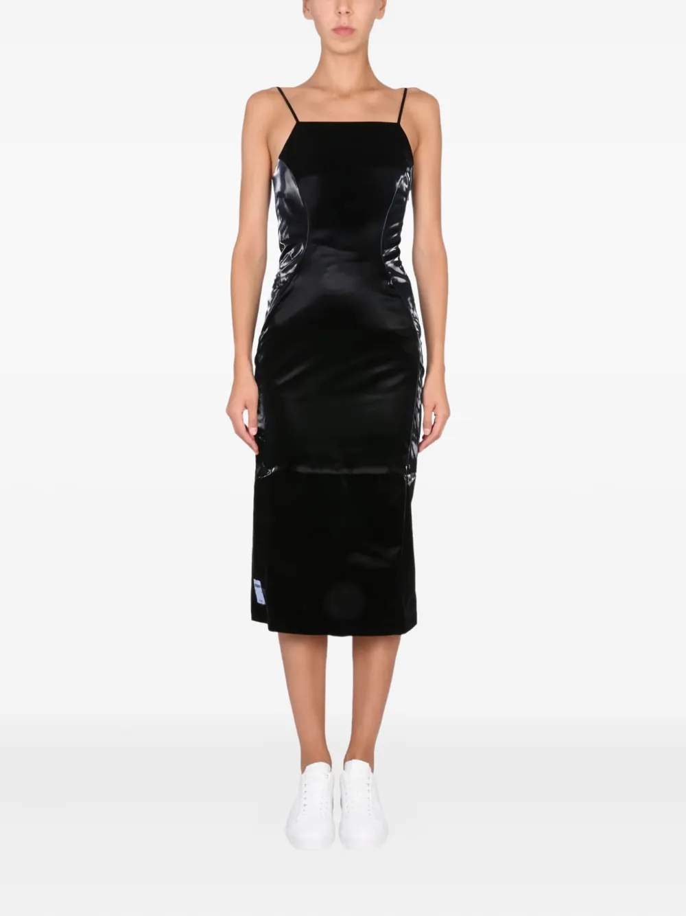 MCQ square-neck midi dress | Black | Image 1