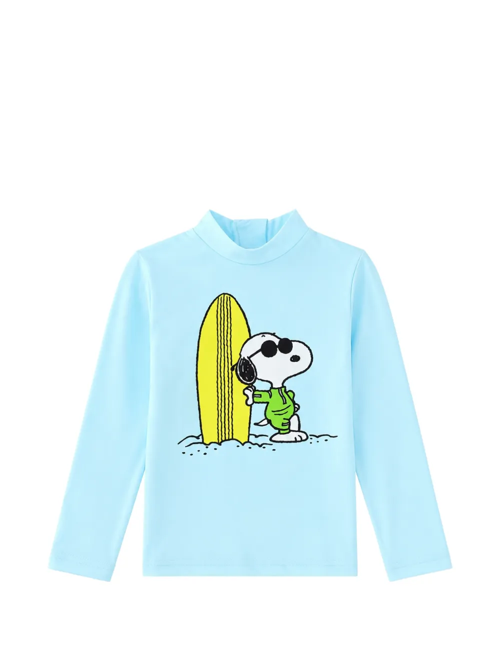 MC2 Saint Barth Kids Snoopy-print long-sleeve rash guard Blauw