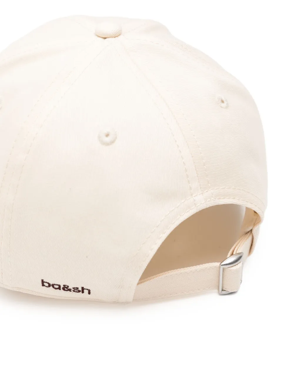 Ba&Sh Honkbalpet met geborduurd logo Beige