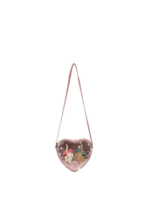 Konges Sløjd glitter-heart shoulder bag