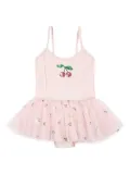 Konges Sløjd sequin-cherry tulle dress - Pink