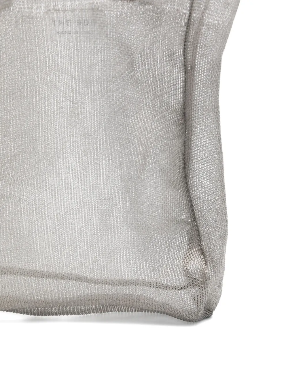 The Row Mini Imogen Mesh Tote Bag In Silver