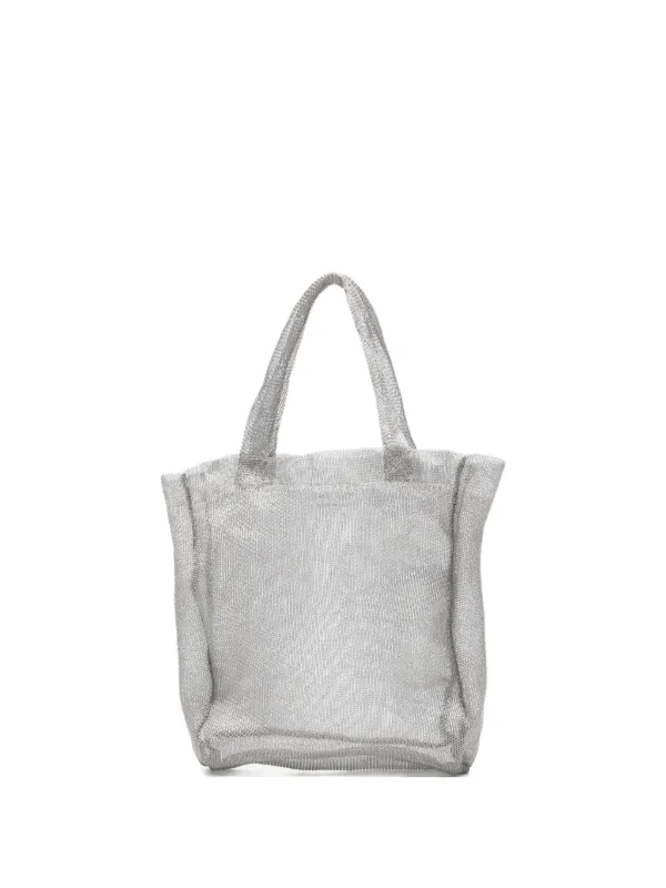 The Row Imogen メッシュ ハンドバッグ ミニ | シルバートーン