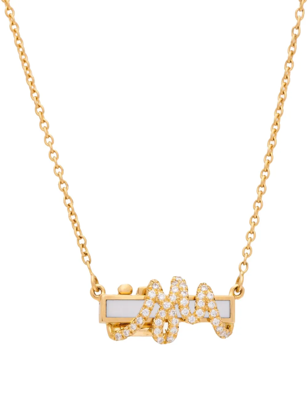 Auragraph 18K yellow gold mini Mood diamond necklace - ゴールドトーン Auragraph 18K yellow gold mini Mood diamond necklace - ゴールドトーン