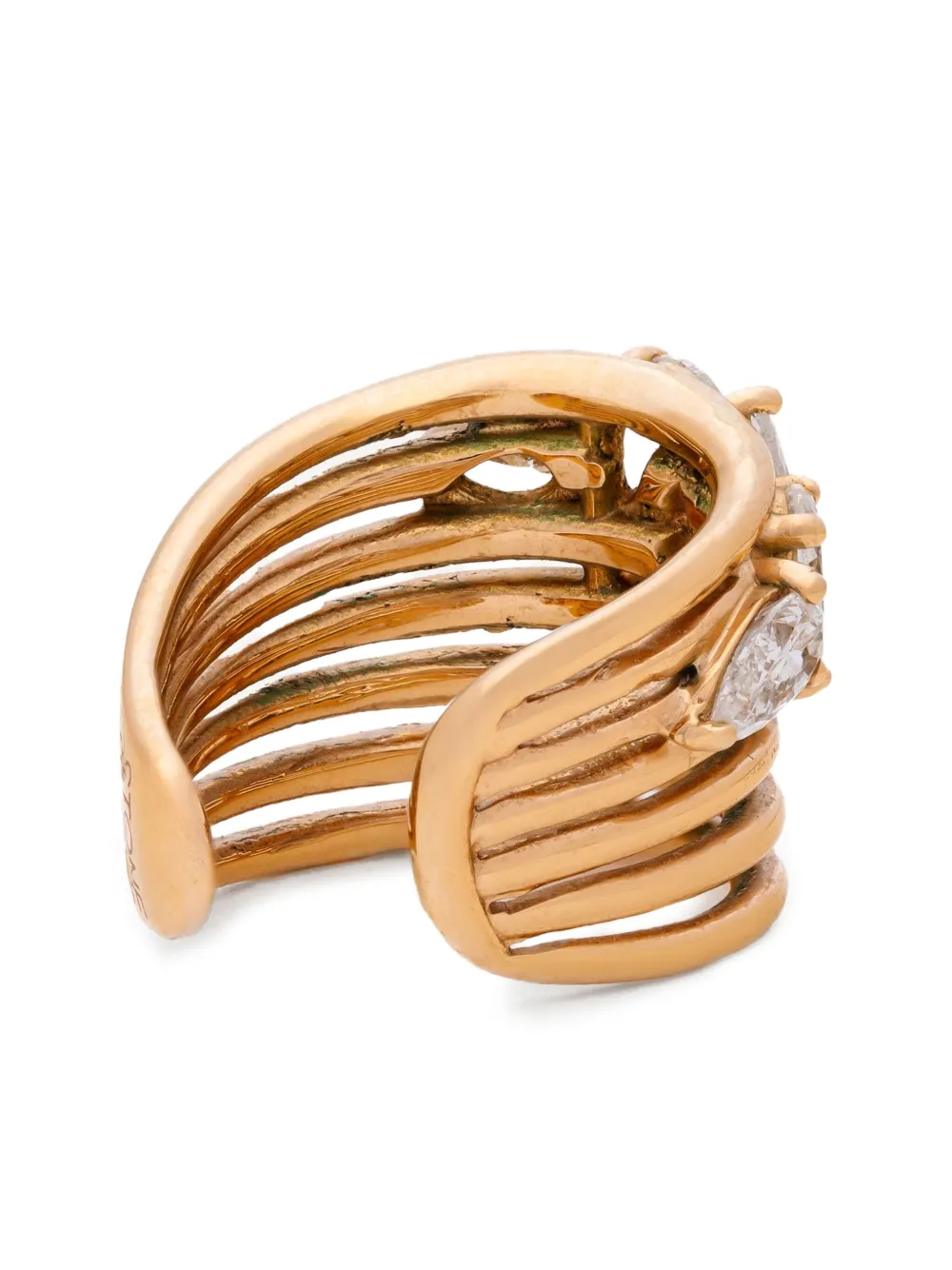 Stone Fine Jewelry 18K yellow gold Cluffer diamond ear cuff | Image 2