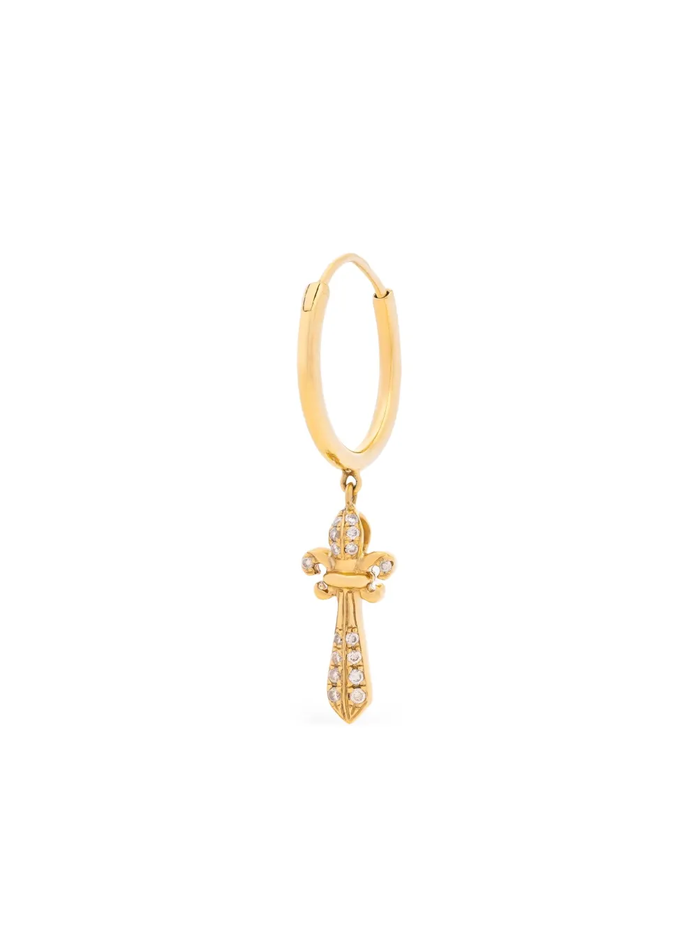 The Drays 18K yellow gold Orcrist diamond hoop earring - ゴールドトーン The Drays 18K yellow gold Orcrist diamond hoop earring - ゴールドトーン
