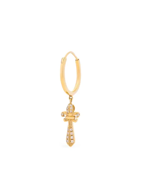 The Drays 18K yellow gold Orcrist diamond hoop earring