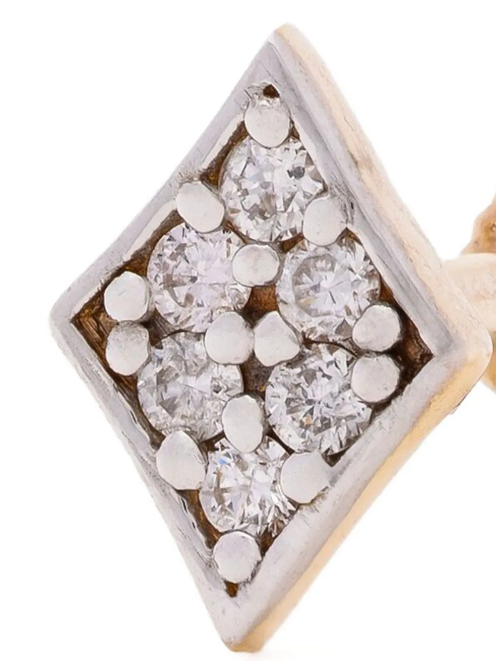 Foen 14K yellow gold Lozenge diamond piercing | Fine Jewelry | Image 2