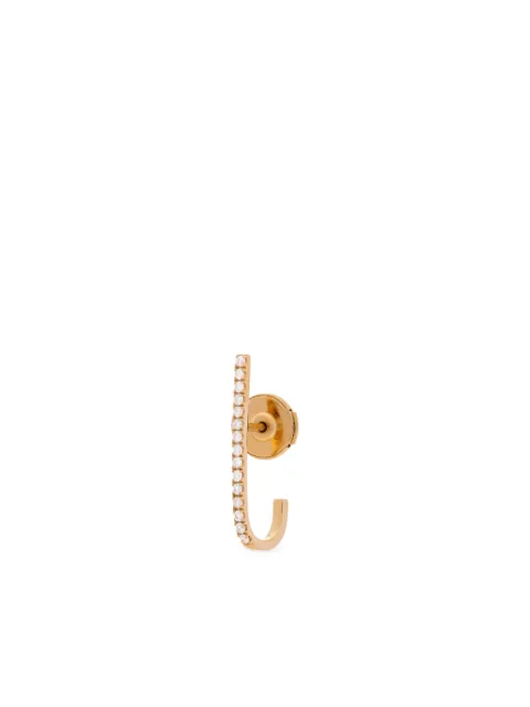 The Drays 18K yellow gold mini Barre diamond earring
