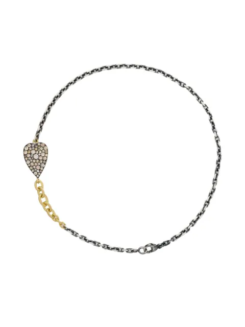 Sylva & Cie 18K yellow gold Champagne Heart diamond bracelet