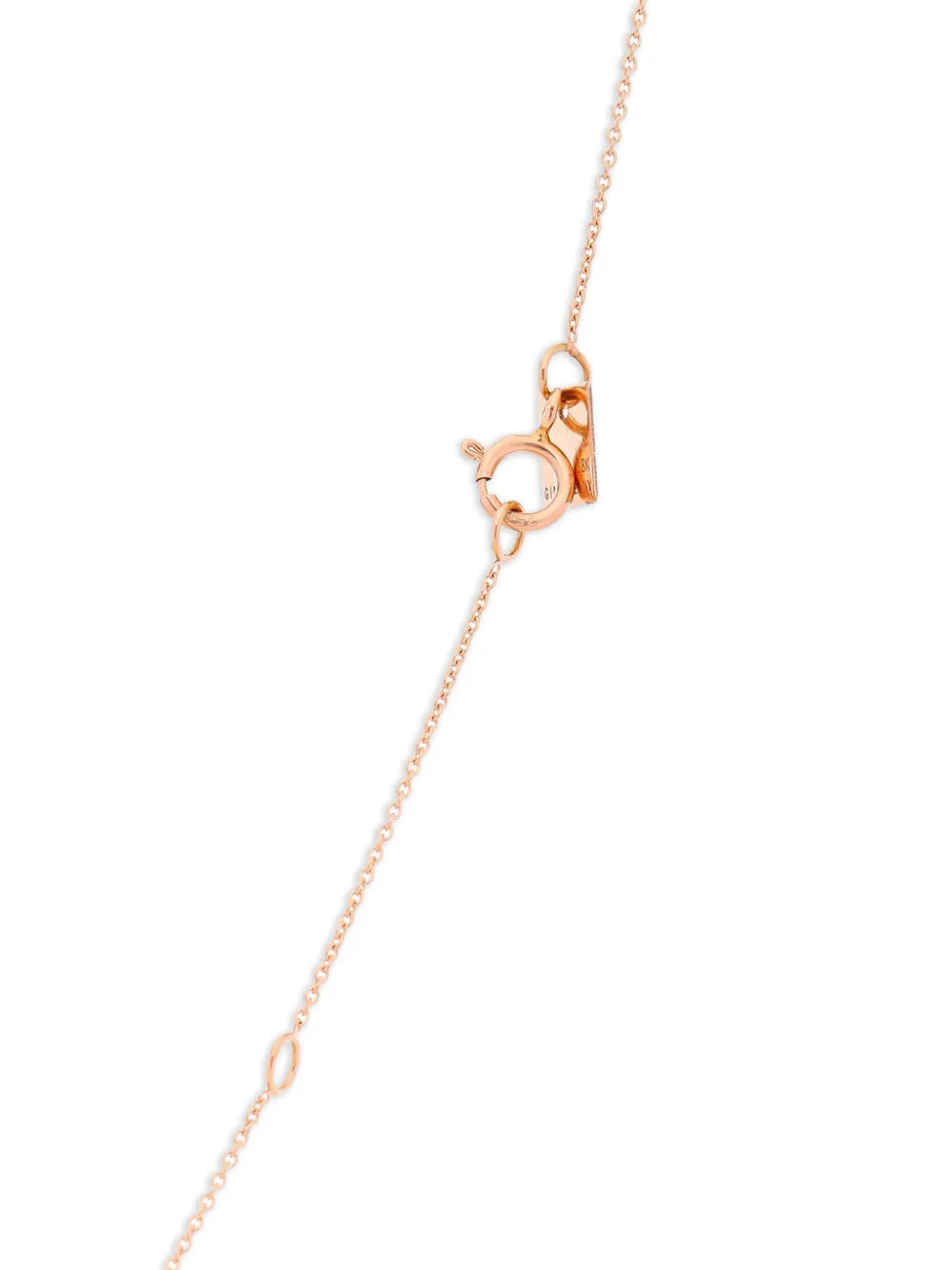 GINETTE NY 18K rose gold Maria Mop Disc necklace | Image 2