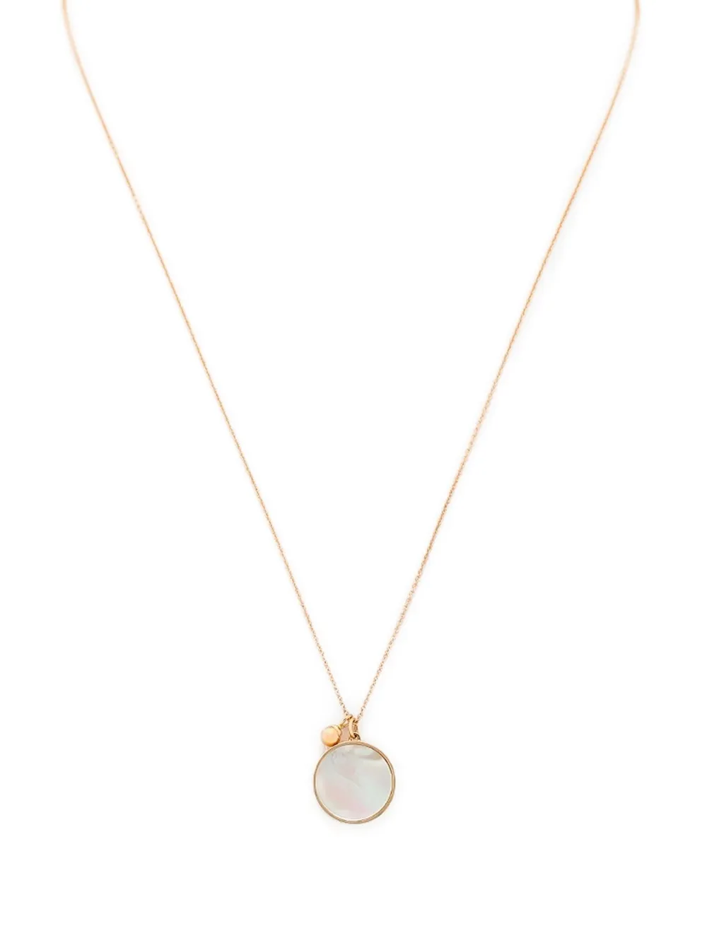 GINETTE NY Maria Mop Disc ネックレス 18Kローズゴールド - ピンク GINETTE NY Maria Mop Disc ネックレス 18Kローズゴールド - ピンク