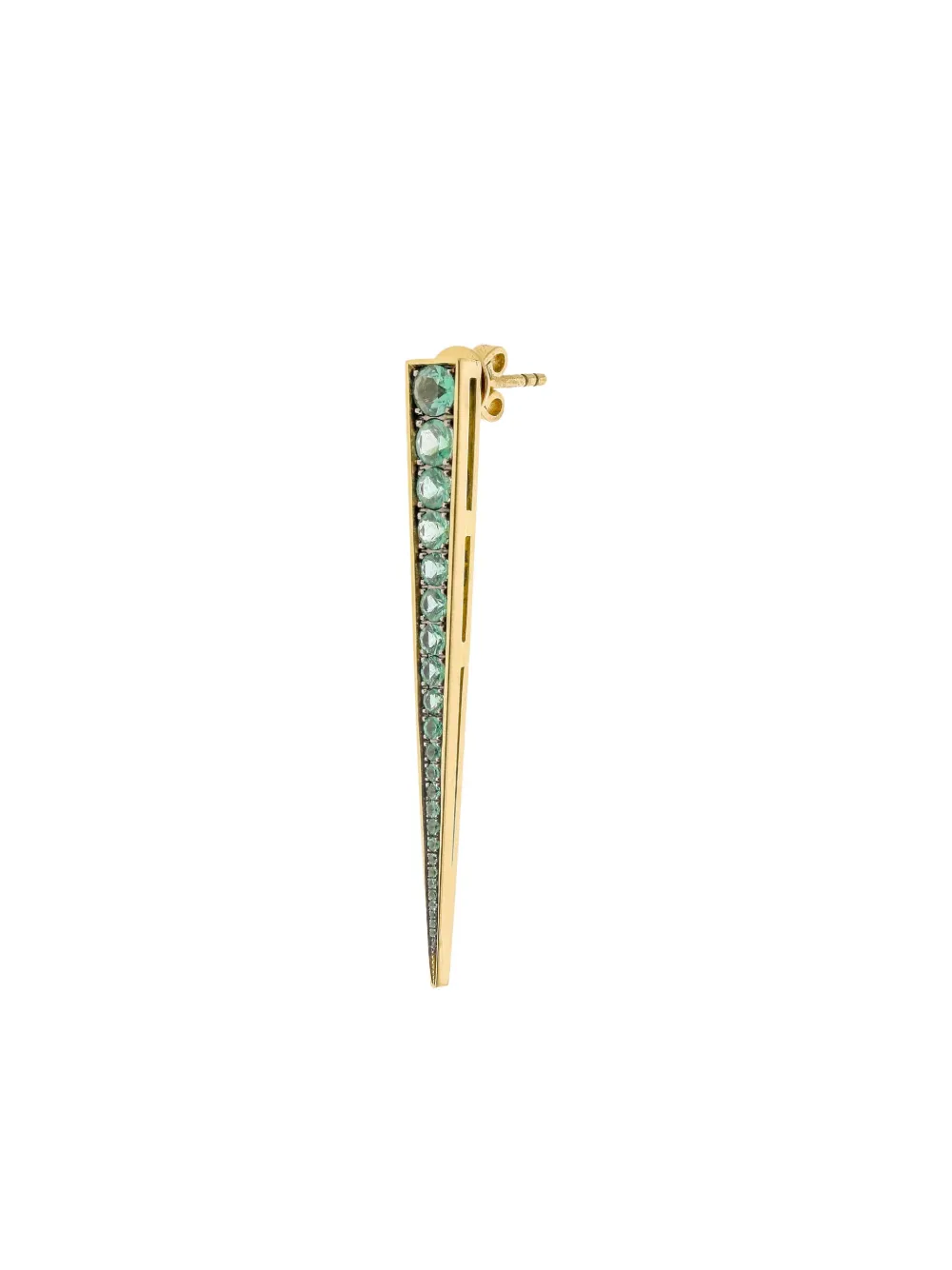 Stone Fine Jewelry 18K yellow gold Pic emerald earring - ゴールドトーン Stone Fine Jewelry 18K yellow gold Pic emerald earring - ゴールドトーン