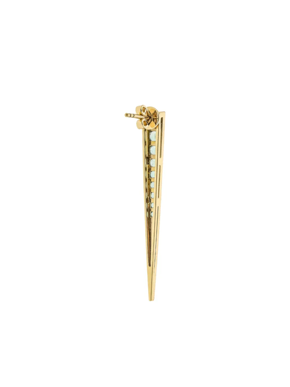 Stone Fine Jewelry 18K yellow gold Pic emerald earring | Image 2
