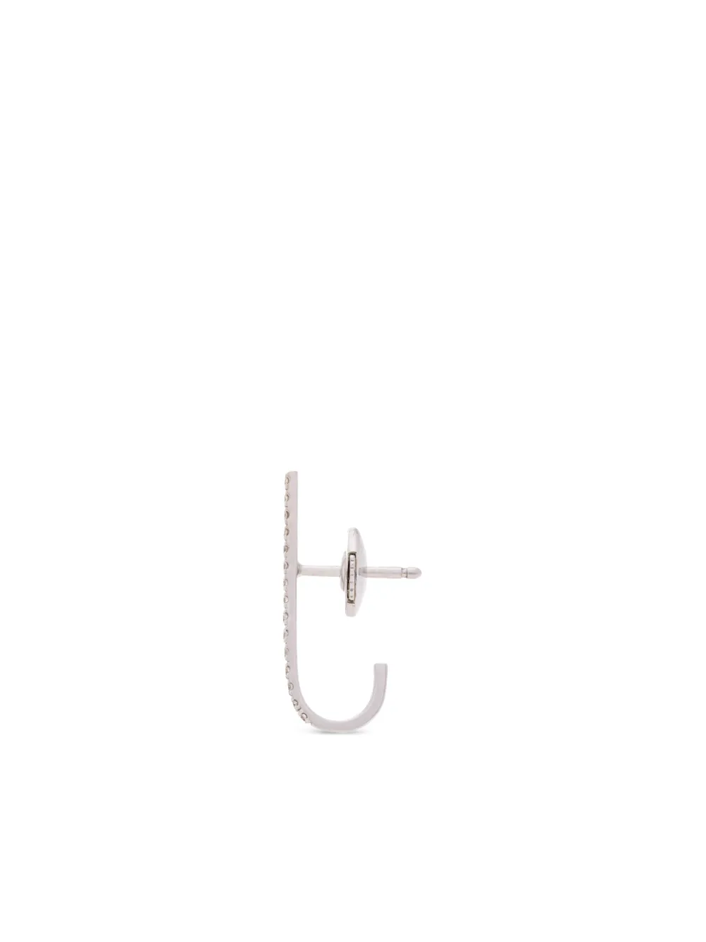 The Drays 18K white gold Mini Barre diamond earring | Image 2