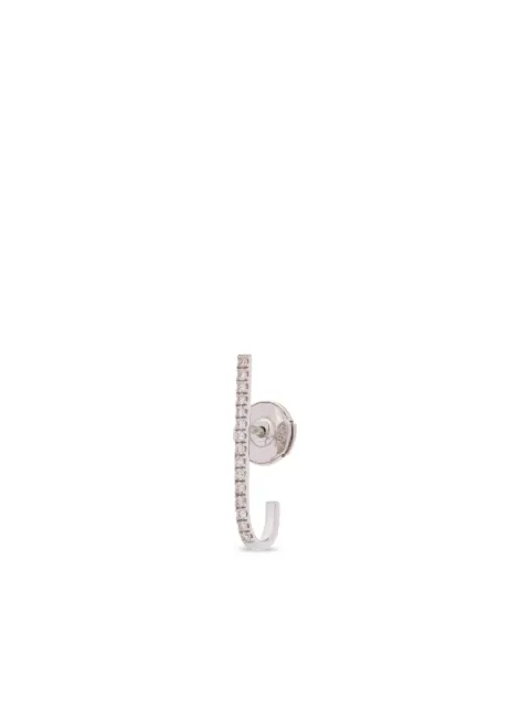 The Drays 18K white gold Mini Barre diamond earring