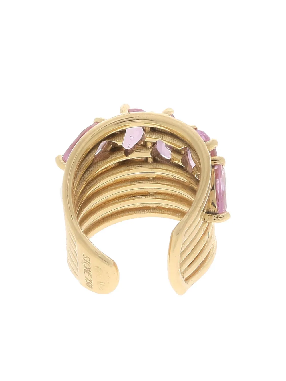 Stone Fine Jewelry 18K yellow gold Cluster sapphire earcuff | Image 2
