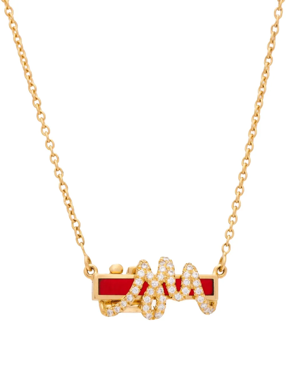 Auragraph 18K yellow gold mini Mood diamond necklace | Gold | Image 1