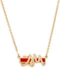 Auragraph 18K yellow gold mini Mood diamond necklace