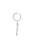 Stone Fine Jewelry 18K white gold diamond drop earring - Silver