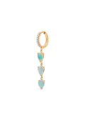 Stone Fine Jewelry 18K yellow gold opal and diamond drop earrings