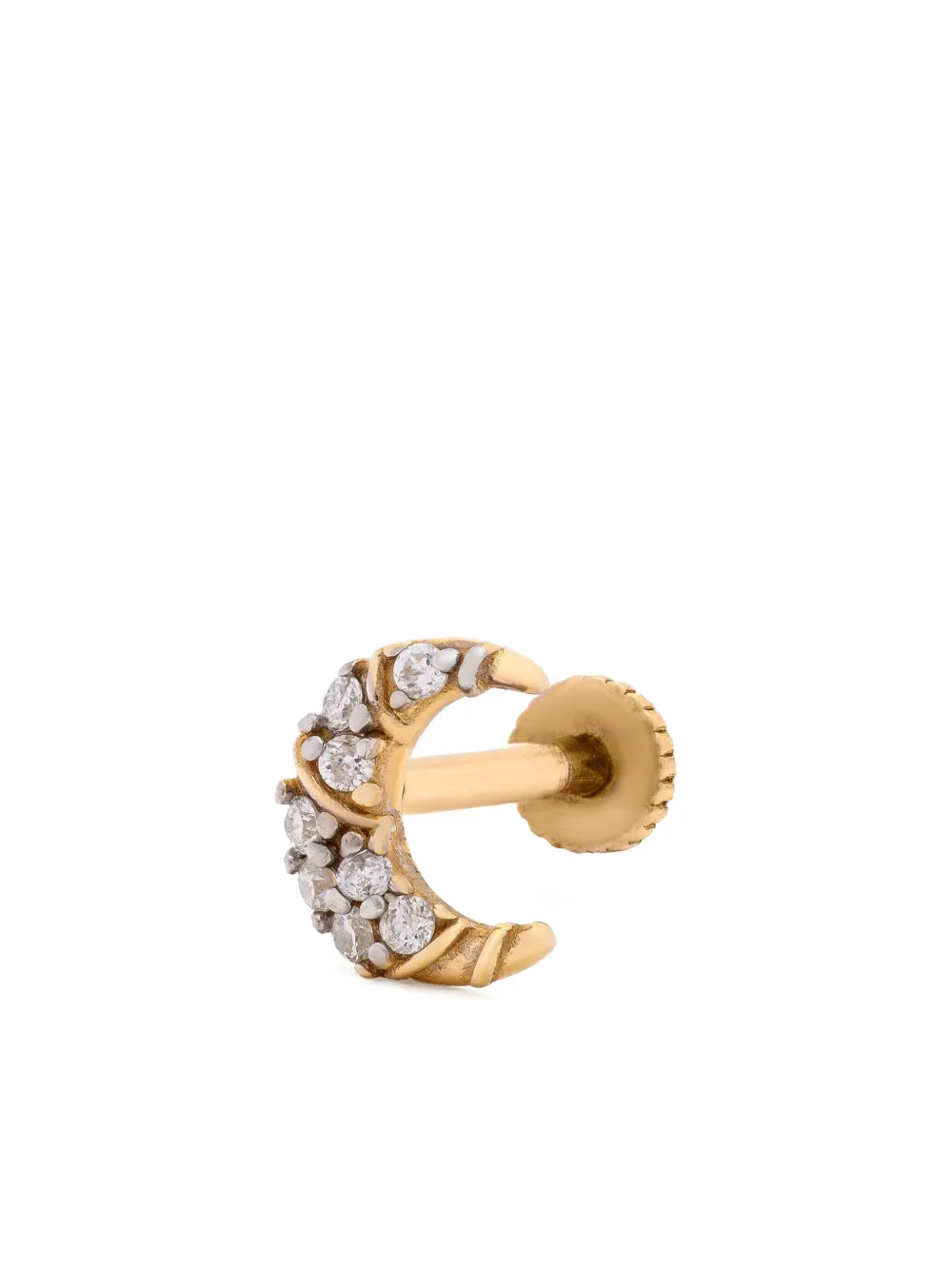 Foen 14K yellow gold Monar diamond earring - ゴールドトーン Foen 14K yellow gold Monar diamond earring - ゴールドトーン