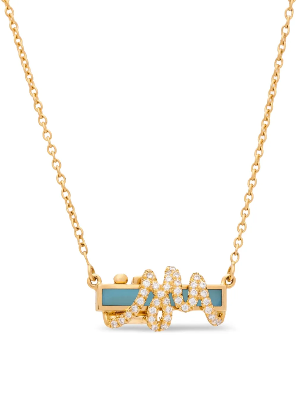 18K yellow gold Mini Mood diamond necklace