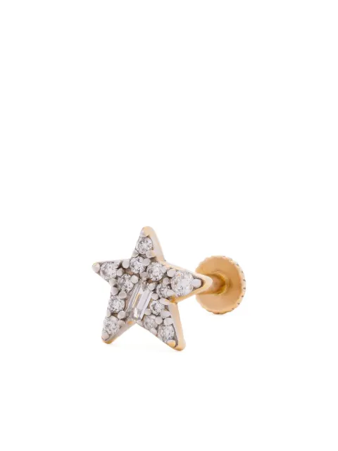 Foen 14K yellow gold Stella diamond stud earring