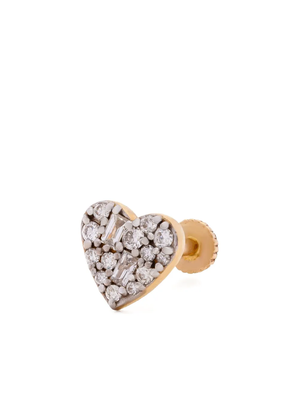 Foen 14K yellow gold diamond stud earring - ゴールドトーン Foen 14K yellow gold diamond stud earring - ゴールドトーン
